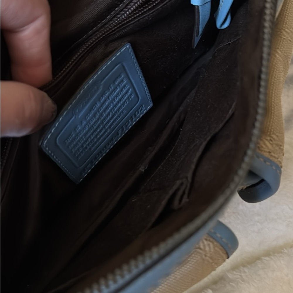 Coach Y2K 65th Anniversary blue and beige bag - Picture 2 of 3